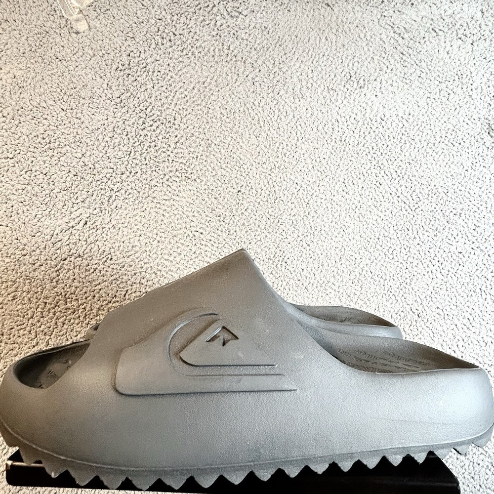 Quiksilver Men's Cloudbreak Comfort Slides Sandals - Size 10 Gray
